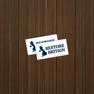 Restore Britain Minimal White Sticker