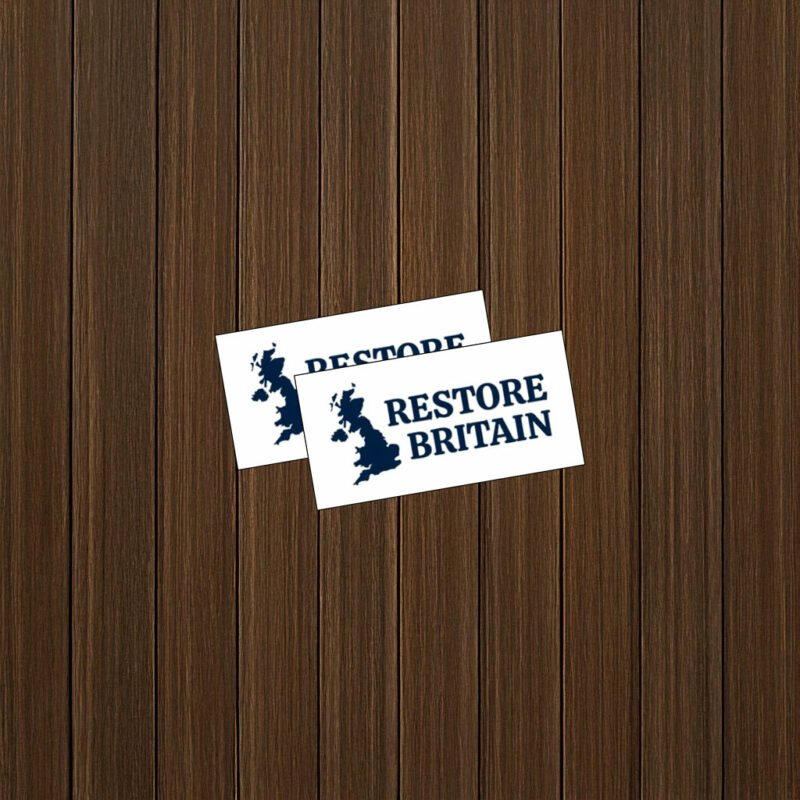 Restore Britain Minimal White Sticker