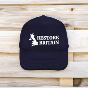 Restore Britain Navy Embroidered Hat Minimalist Cap