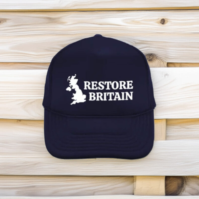Restore Britain Navy Embroidered Hat Minimalist Cap