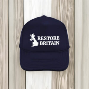Restore Britain Navy Embroidered Hat Minimalist Cap