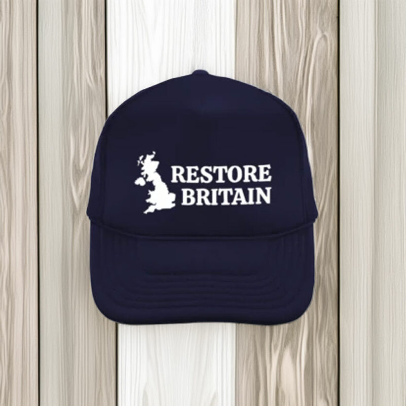 Restore Britain Navy Embroidered Hat Minimalist Cap