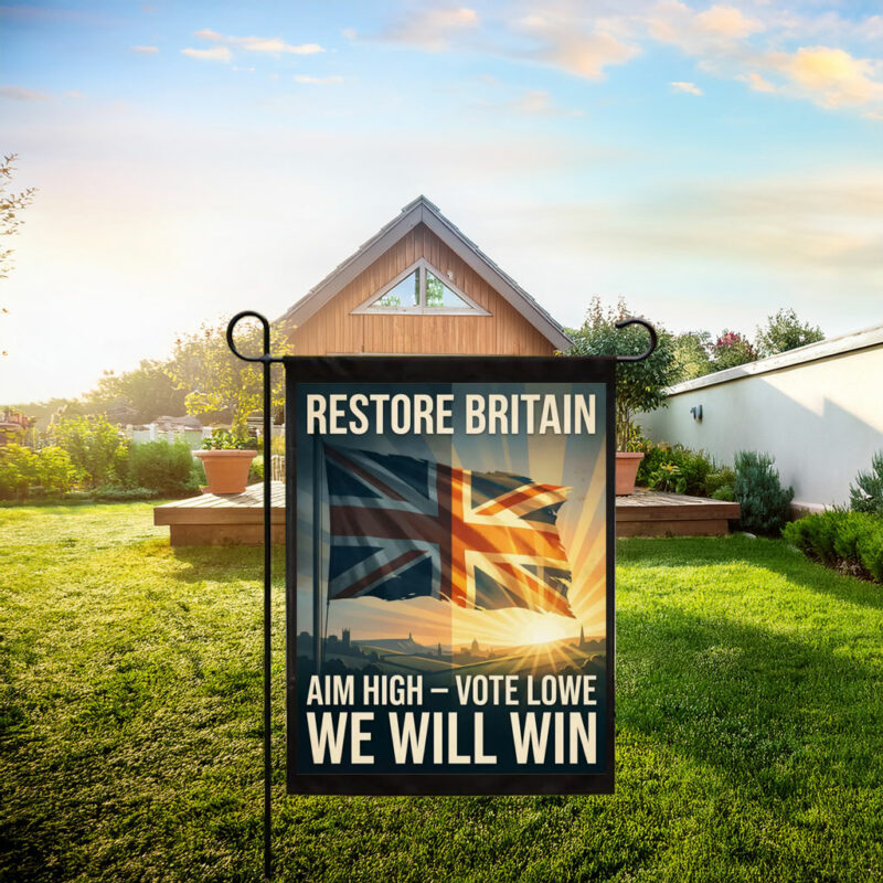 Restore Britain Patriotic Campaign Art Vote Lowe Flag
