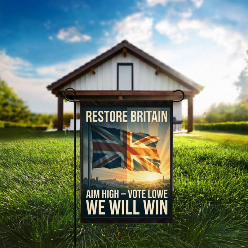 Restore Britain Patriotic Campaign Art Vote Lowe Flag