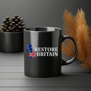 Restore Britain Patriotic UK Slogan Mug