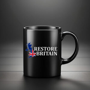 Restore Britain Patriotic UK Slogan Mug
