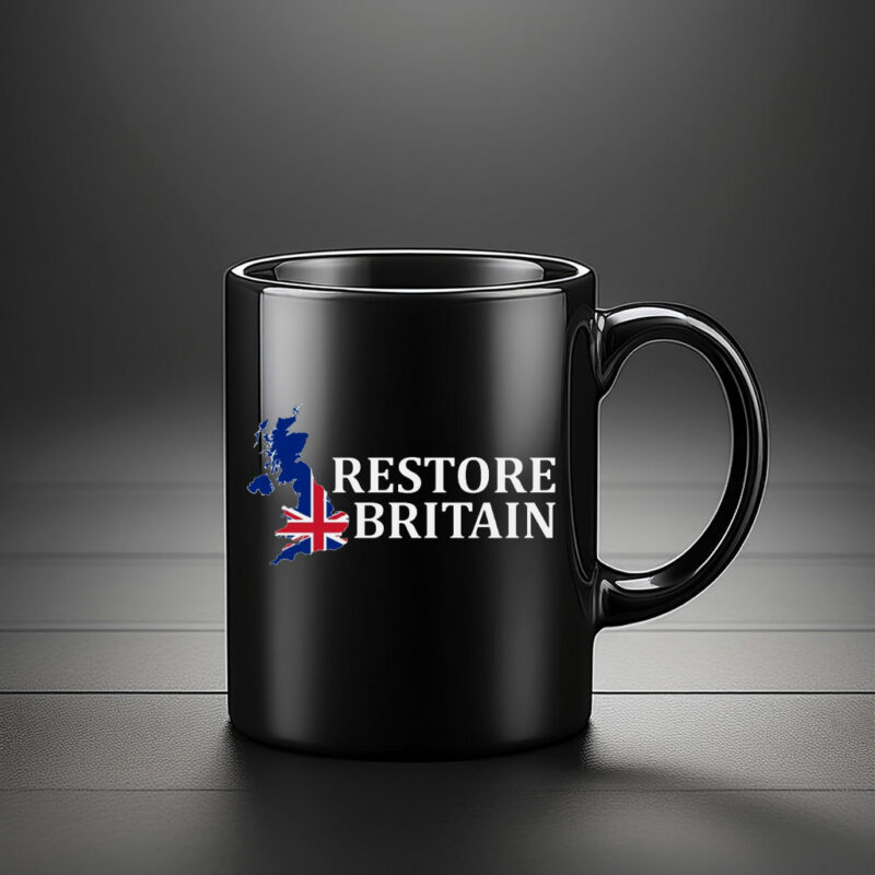 Restore Britain Patriotic UK Slogan Mug