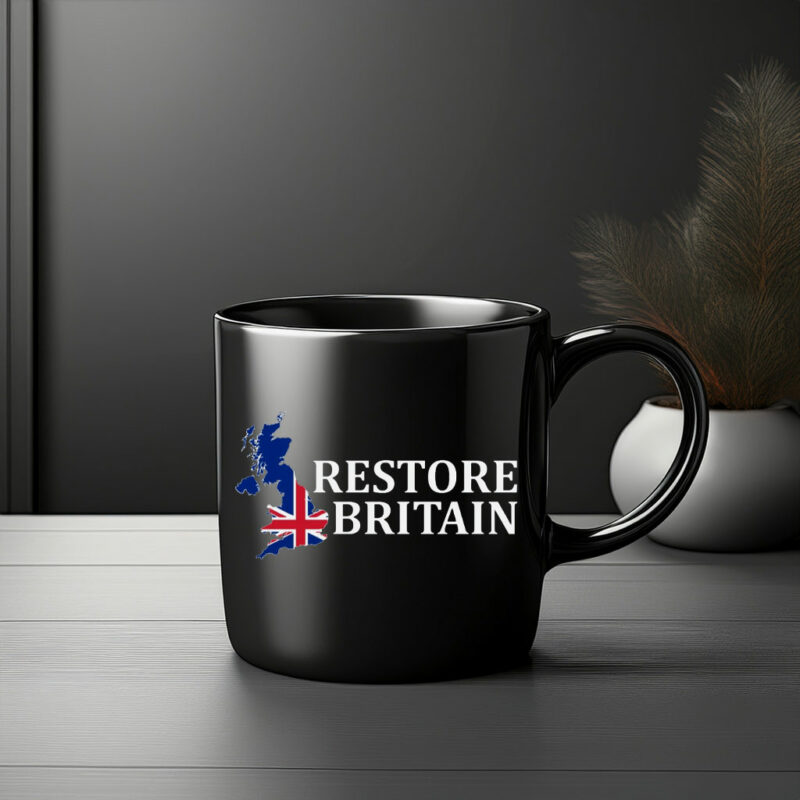 Restore Britain Patriotic UK Slogan Mug