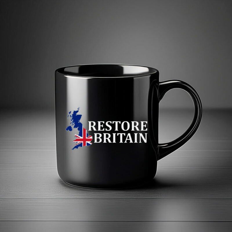 Restore Britain Patriotic UK Slogan Mug