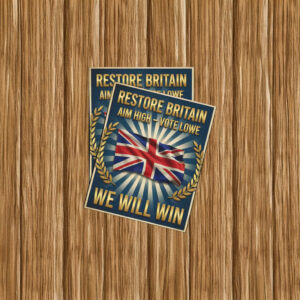 Restore Britain Patriotic Union Jack Graphic Sticker