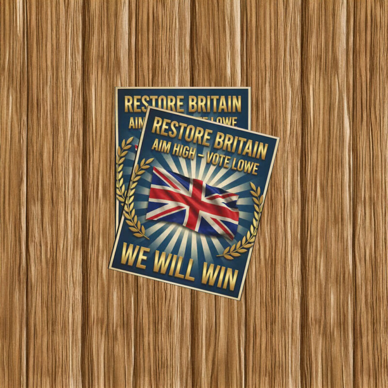 Restore Britain Patriotic Union Jack Graphic Sticker