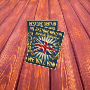 Restore Britain Patriotic Union Jack Graphic Sticker