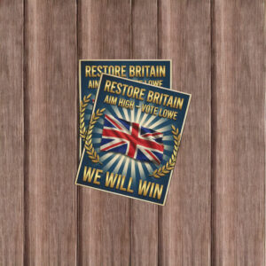Restore Britain Patriotic Union Jack Graphic Sticker