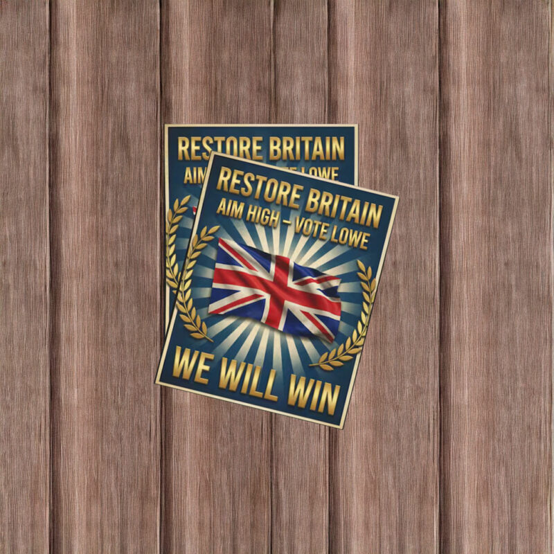 Restore Britain Patriotic Union Jack Graphic Sticker