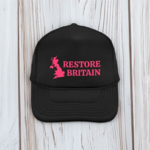 Restore Britain Pink Embroidered Hat Stylish Political Cap