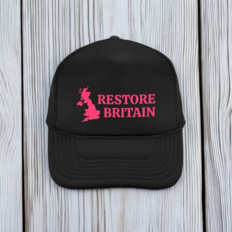 Restore Britain Pink Embroidered Hat Stylish Political Cap