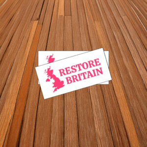 Restore Britain Pink Minimal Sticker