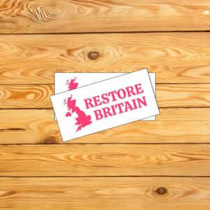 Restore Britain Pink Minimal Sticker