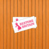 Restore Britain Pink Minimal Sticker