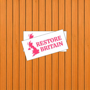 Restore Britain Pink Minimal Sticker