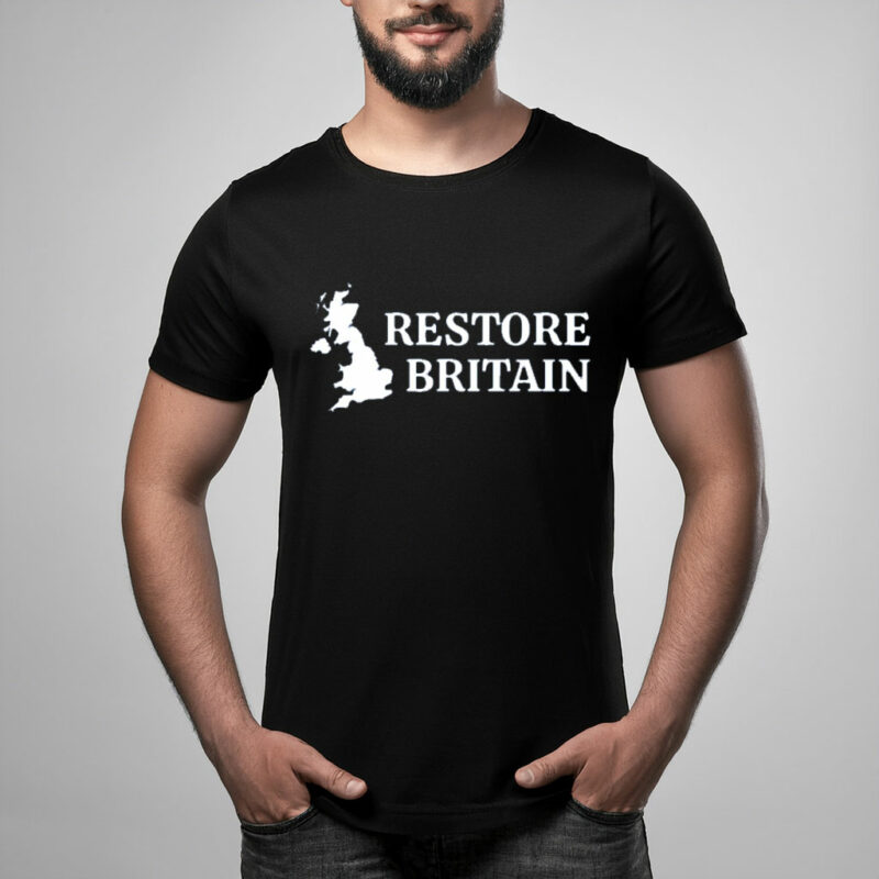 Restore Britain Stylish UK Pride Graphic Tee