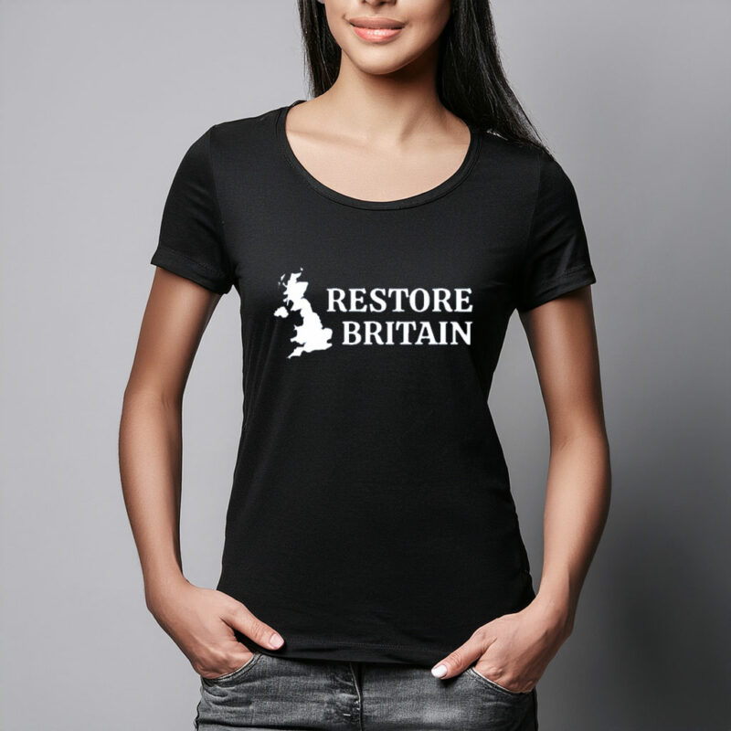 Restore Britain Stylish UK Pride Graphic Tee