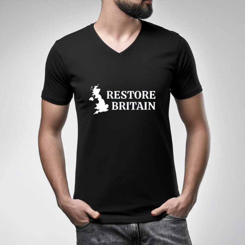 Restore Britain Stylish UK Pride Graphic Tee
