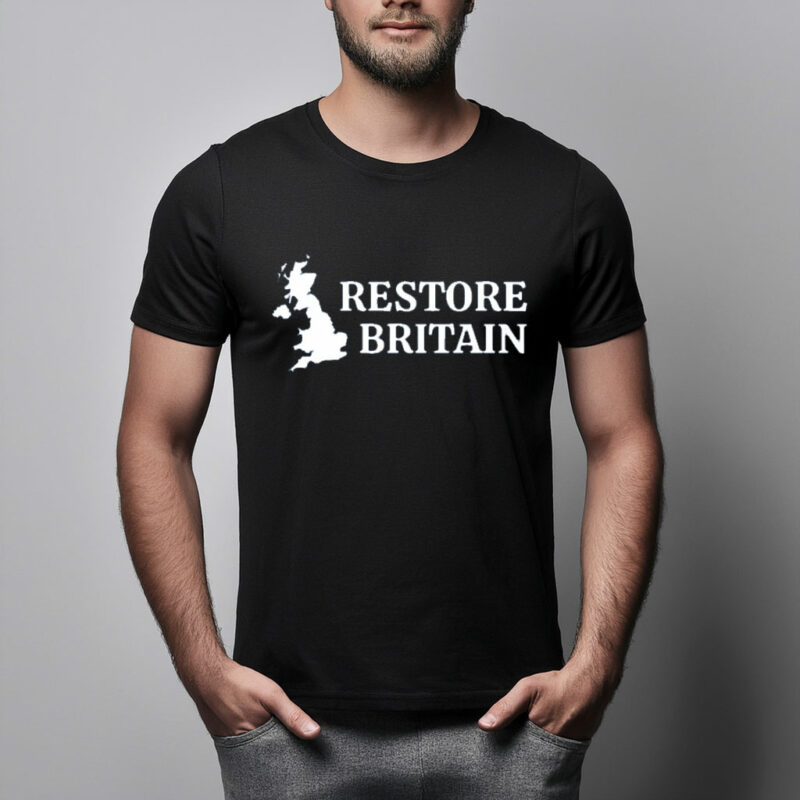 Restore Britain Stylish UK Pride Graphic Tee
