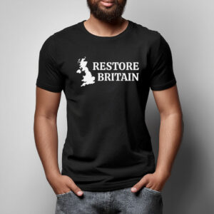 Restore Britain T-Shirt Politics Patriot British Pride Tee