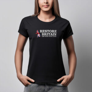 Restore Britain T-Shirt – Aim High Vote Lowe Cotton Shirt