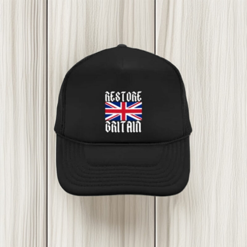Restore Britain UK Flag Embroidered Hat Patriot Cap
