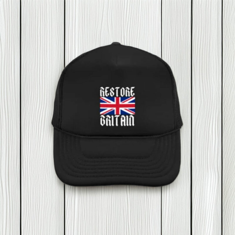 Restore Britain UK Flag Embroidered Hat Patriot Cap