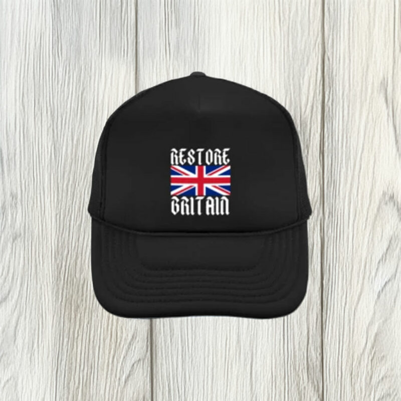 Restore Britain UK Flag Embroidered Hat Patriot Cap