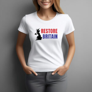 Restore Britain UK Map Graphic T-Shirt