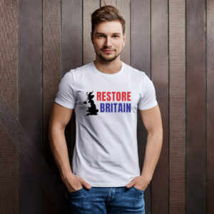 Restore Britain UK Map Graphic T-Shirt