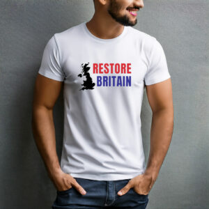 Restore Britain UK Map Graphic T-Shirt