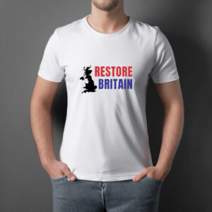 Restore Britain UK Map Graphic T-Shirt