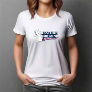 Restore Britain UK Map Logo T-Shirt