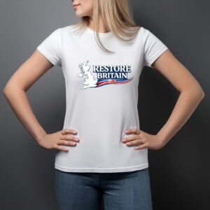 Restore Britain UK Map Logo T-Shirt
