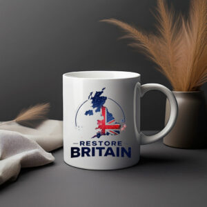 Restore Britain UK Slogan Graphic Mug