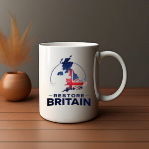 Restore Britain UK Slogan Graphic Mug