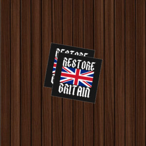 Restore Britain Union Jack Gothic Sticker