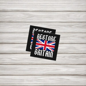 Restore Britain Union Jack Gothic Sticker