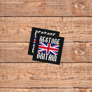 Restore Britain Union Jack Gothic Sticker