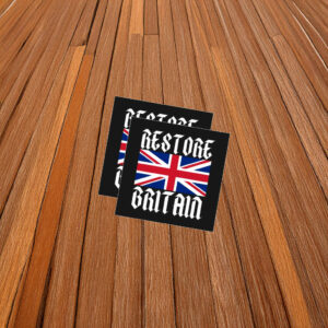 Restore Britain Union Jack Gothic Sticker