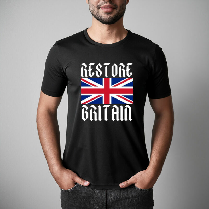 Restore Britain Union Jack Gothic T-Shirt