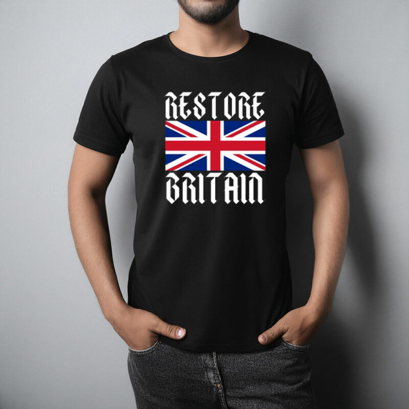 Restore Britain Union Jack Gothic T-Shirt
