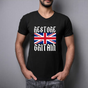 Restore Britain Union Jack Gothic T-Shirt