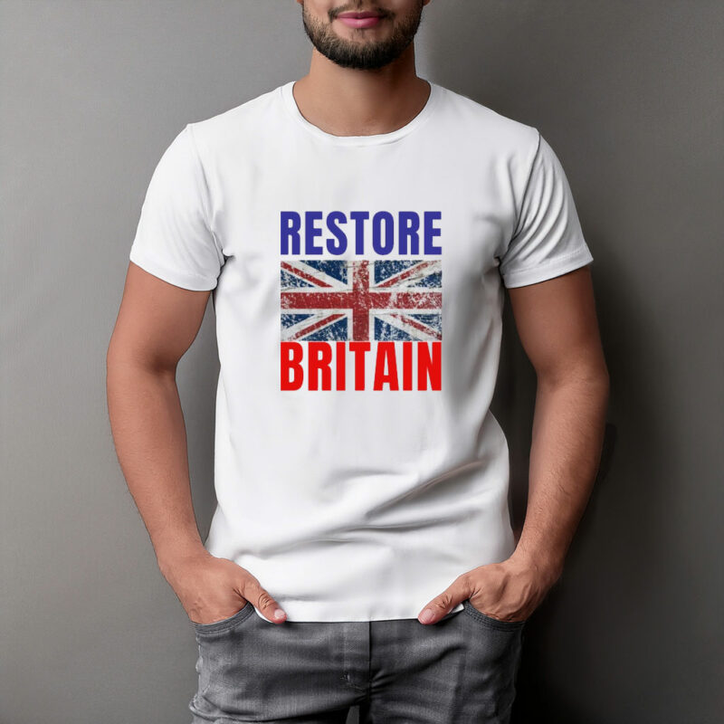 Restore Britain Union Jack Graphic T-Shirt