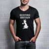 Restore Britain – Bold UK Map Minimalist Political Statement T-Shirt